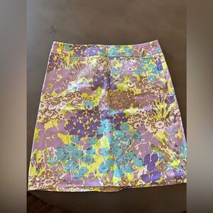 Talbots Women’s Floral Print Pencil Skirt, size 8